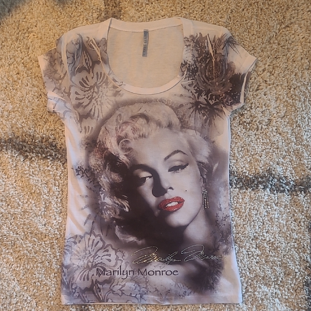 Marilyn Monroe Graphic Women's Top - Black and White